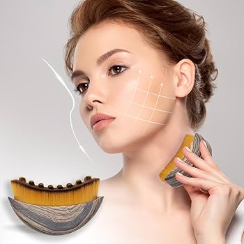 Lenf Drenaj ve Çene Şekillendirme Fırçası - Gıdı Toparlayıcı Masaj Aleti Kutulu Yumuşak Fırça